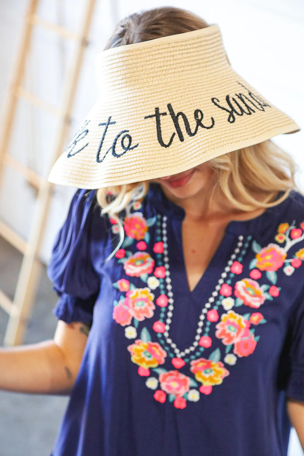 Take To the Sand Straw Visor Hat