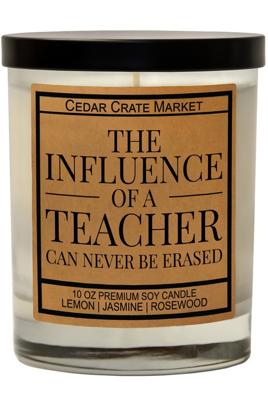 The Influence of a Teacher Soy Candle