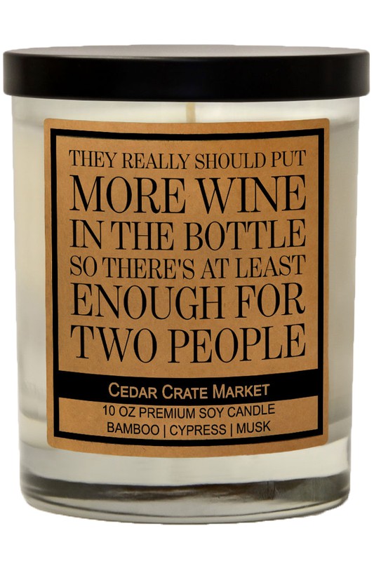 They Really Should Put More Wine Soy Candle