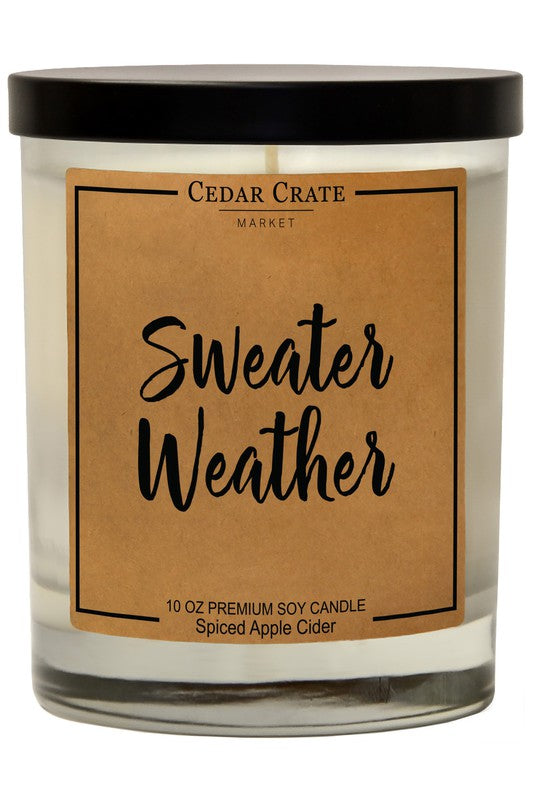 Sweater Weather Spiced Apple Cider Soy Candle