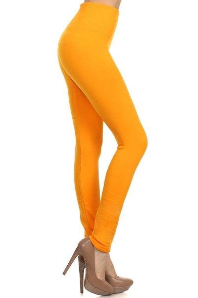 Lady's Full Length Seamless FLEECE Leggings